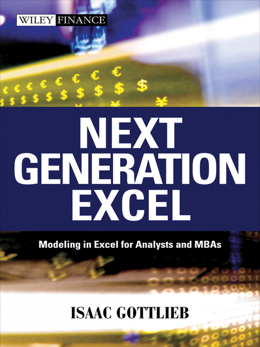 Title details for Next Generation Excel by Isaac Gottlieb - Wait list